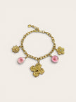 Bracelet breloque Flora acier