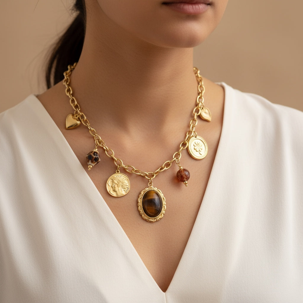 Collier Charms Signature Vintage
