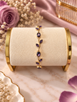 Bracelet Rose Enchantée – Pierres Colorées