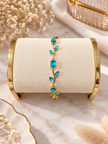 Bracelet Rose Enchantée – Pierres Colorées