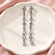 Boucles d’oreilles Prisme Argenté – Transparent