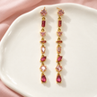 Boucles d’oreilles Prisme Doré – Rose