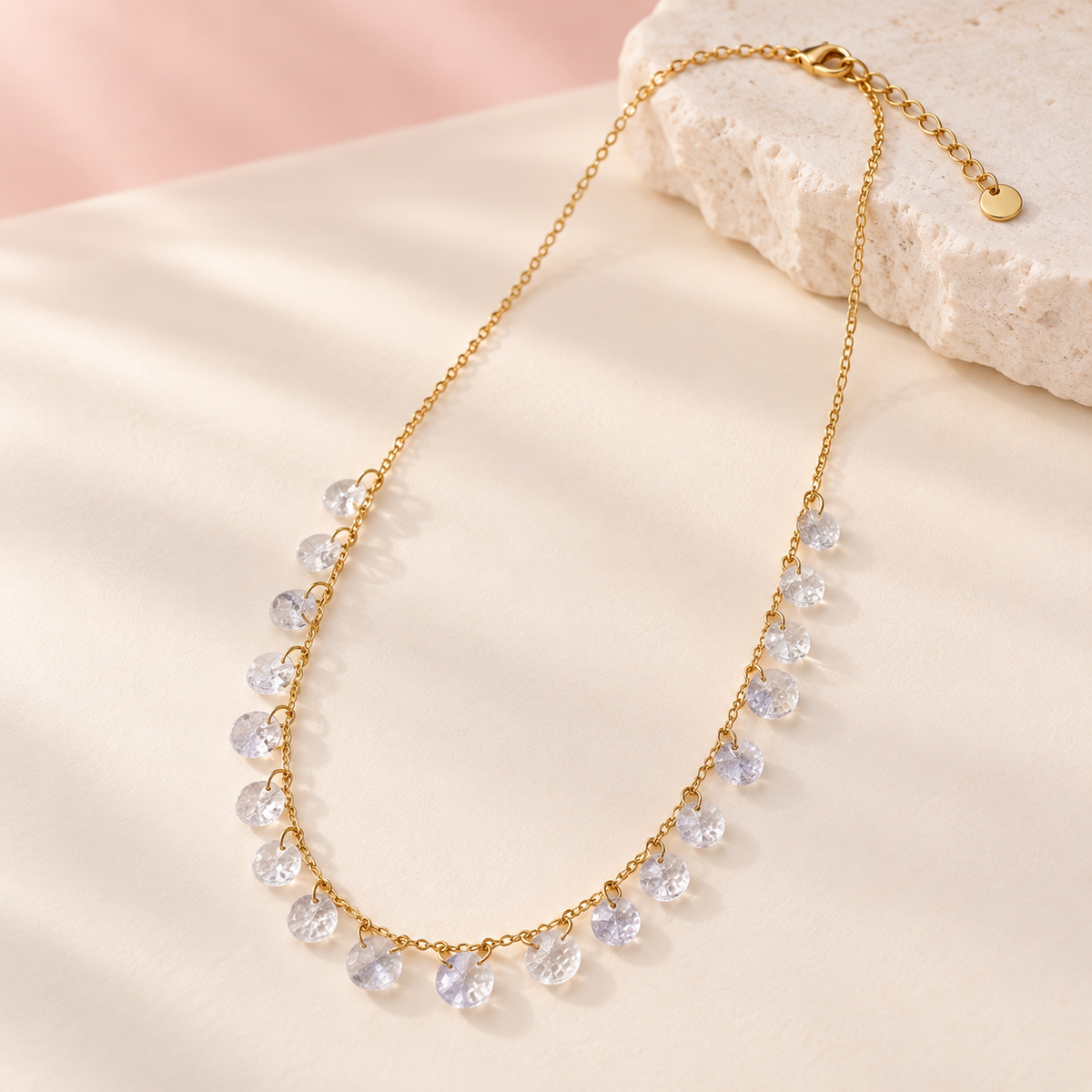 Collier Éclats de couleur – Transparent