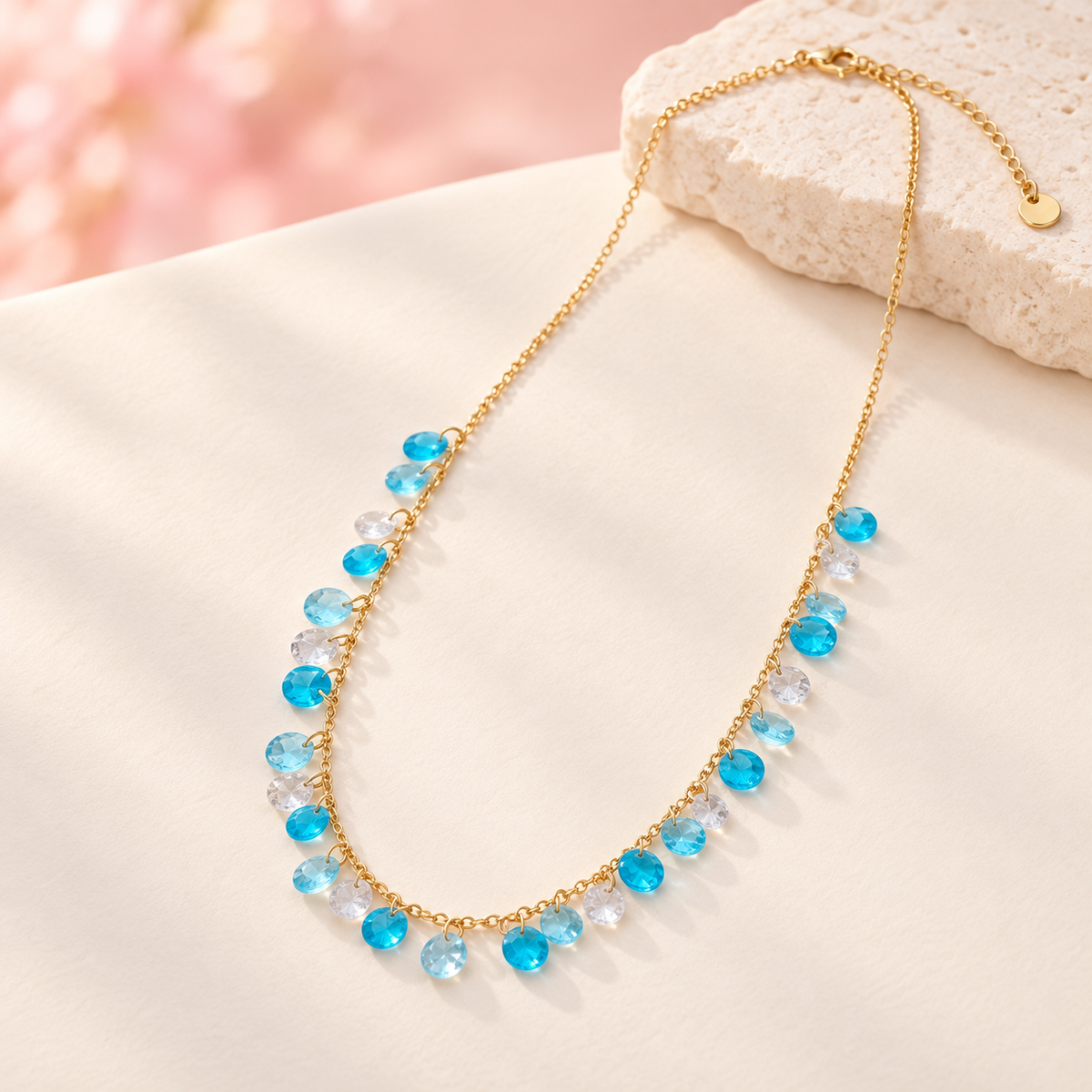 Collier Éclats de couleur – Turquoise